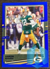 2020 Panini Donruss #103 Aaron Rodgers Press Proof Blue Green Bay Packers